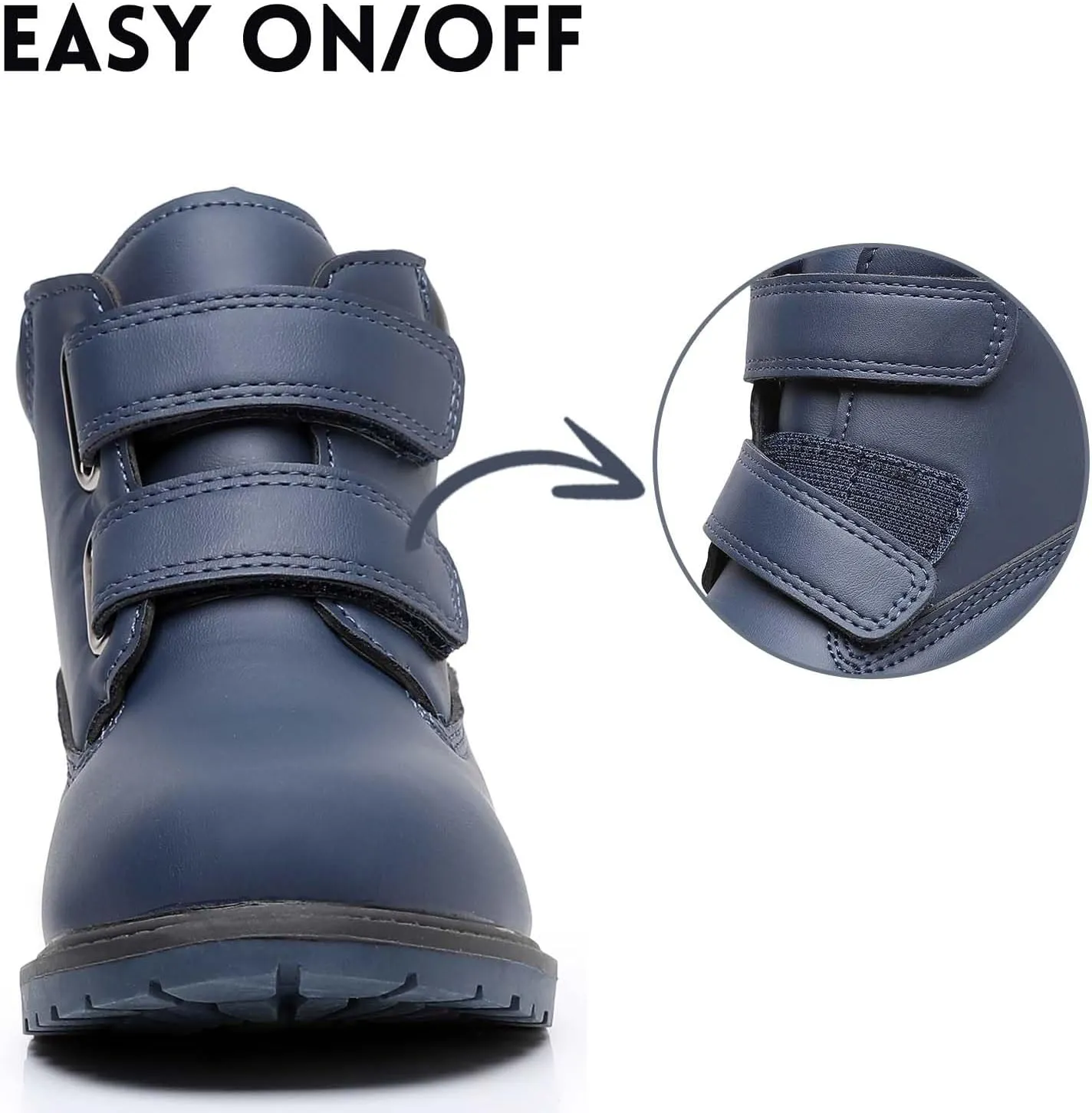 Ahannie Kids Boys Ankle Boots Outdoor Work Fall Boots(Toddler/Little Kid)