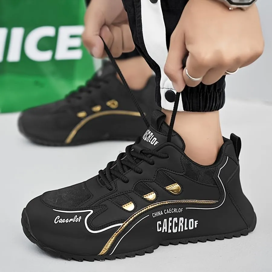 Big Size Men's Fashionable Flat Sports Shoes - Comfortable Skateboarding & Outdoor Non-Slip Walking Casual Sneakers