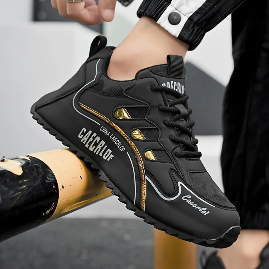 Big Size Men's Fashionable Flat Sports Shoes - Comfortable Skateboarding & Outdoor Non-Slip Walking Casual Sneakers