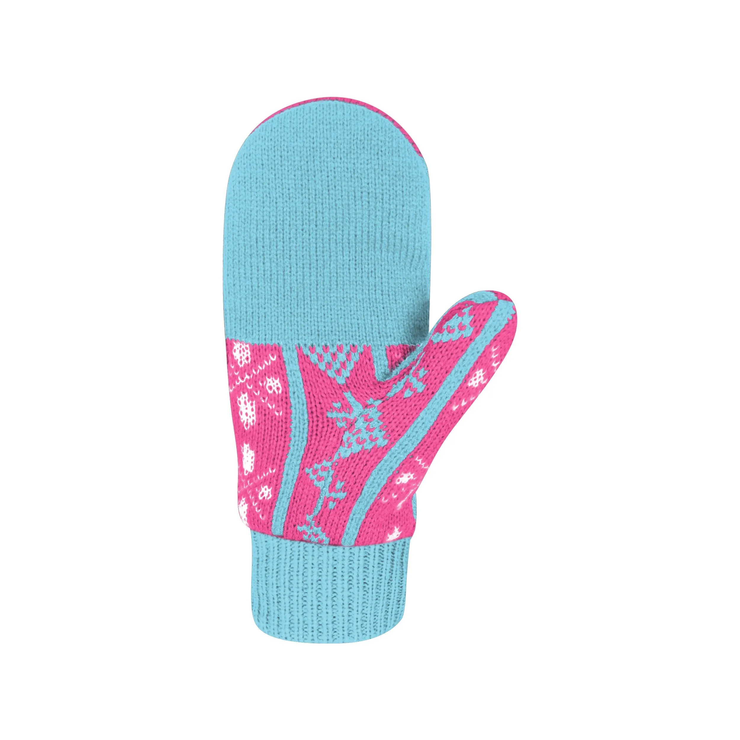 Blue & Pink Mittens