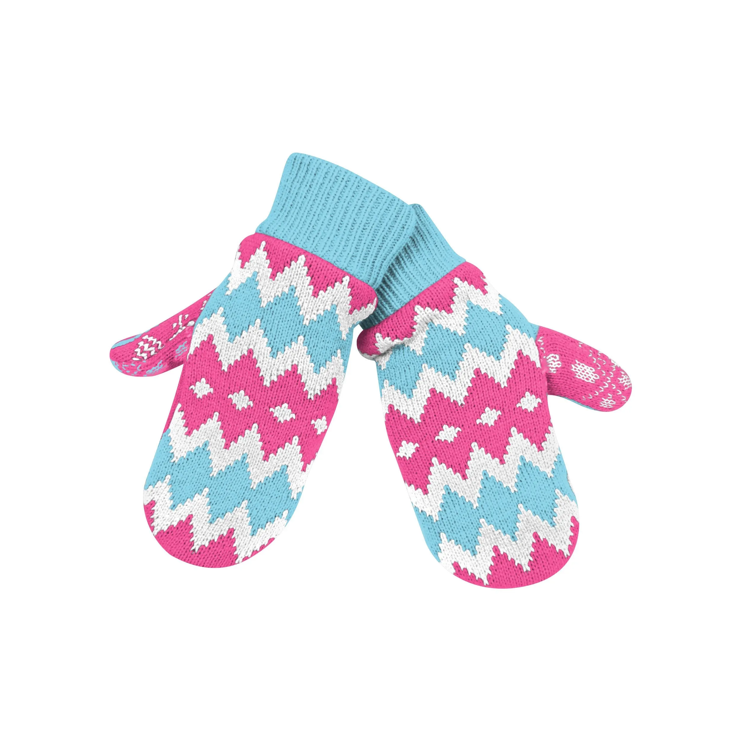 Blue & Pink Mittens