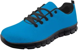Dellukee Women's Casual Walking Shoes Solid Color Durable Breathable Lace Up Sport Running Fashion Sneaker