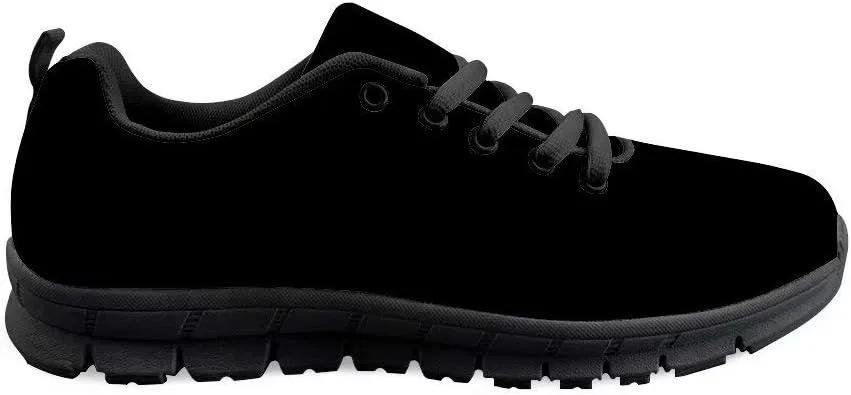 Dellukee Women's Casual Walking Shoes Solid Color Durable Breathable Lace Up Sport Running Fashion Sneaker