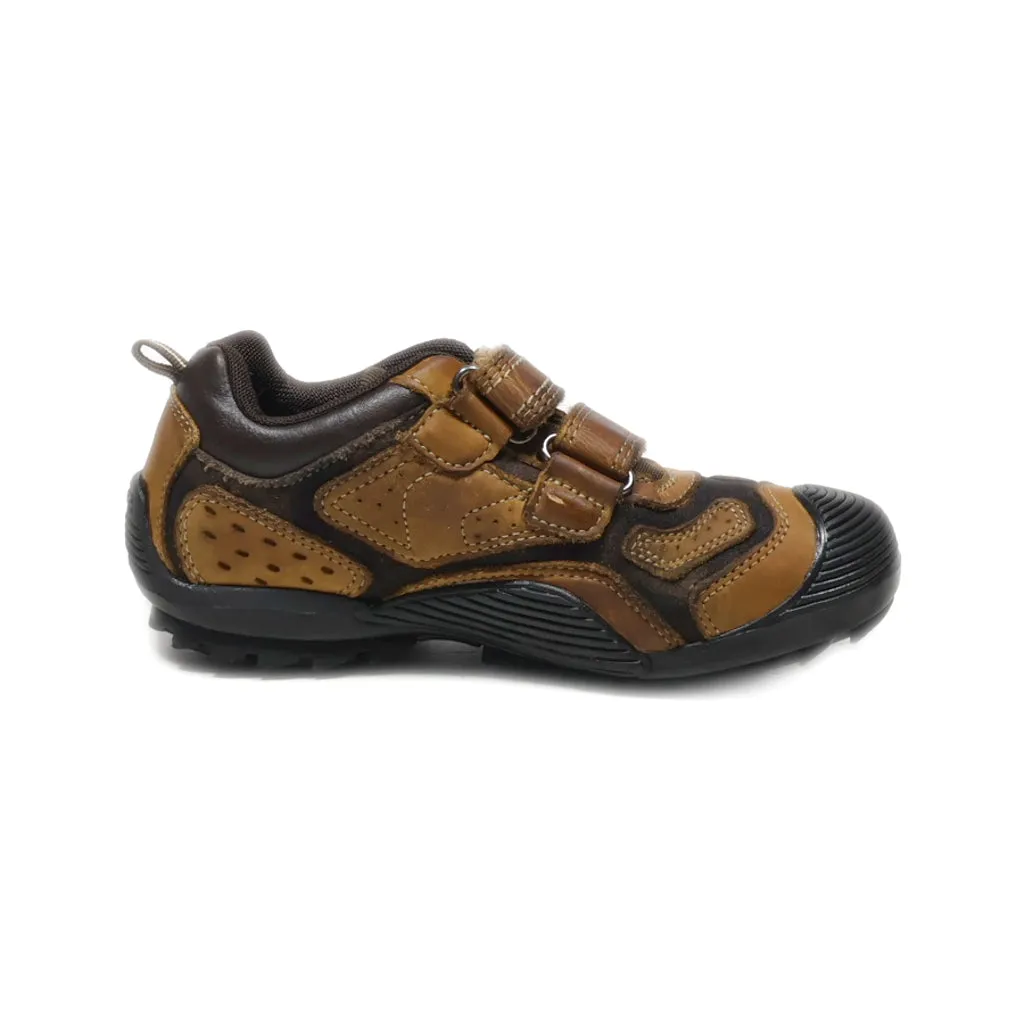 Geox Sport Shoes Leather Brown Colour For Kids