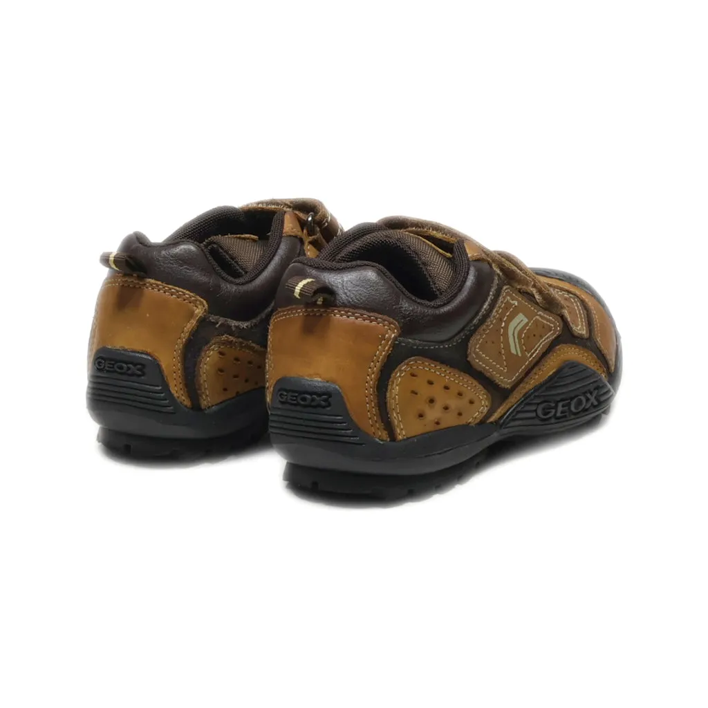 Geox Sport Shoes Leather Brown Colour For Kids