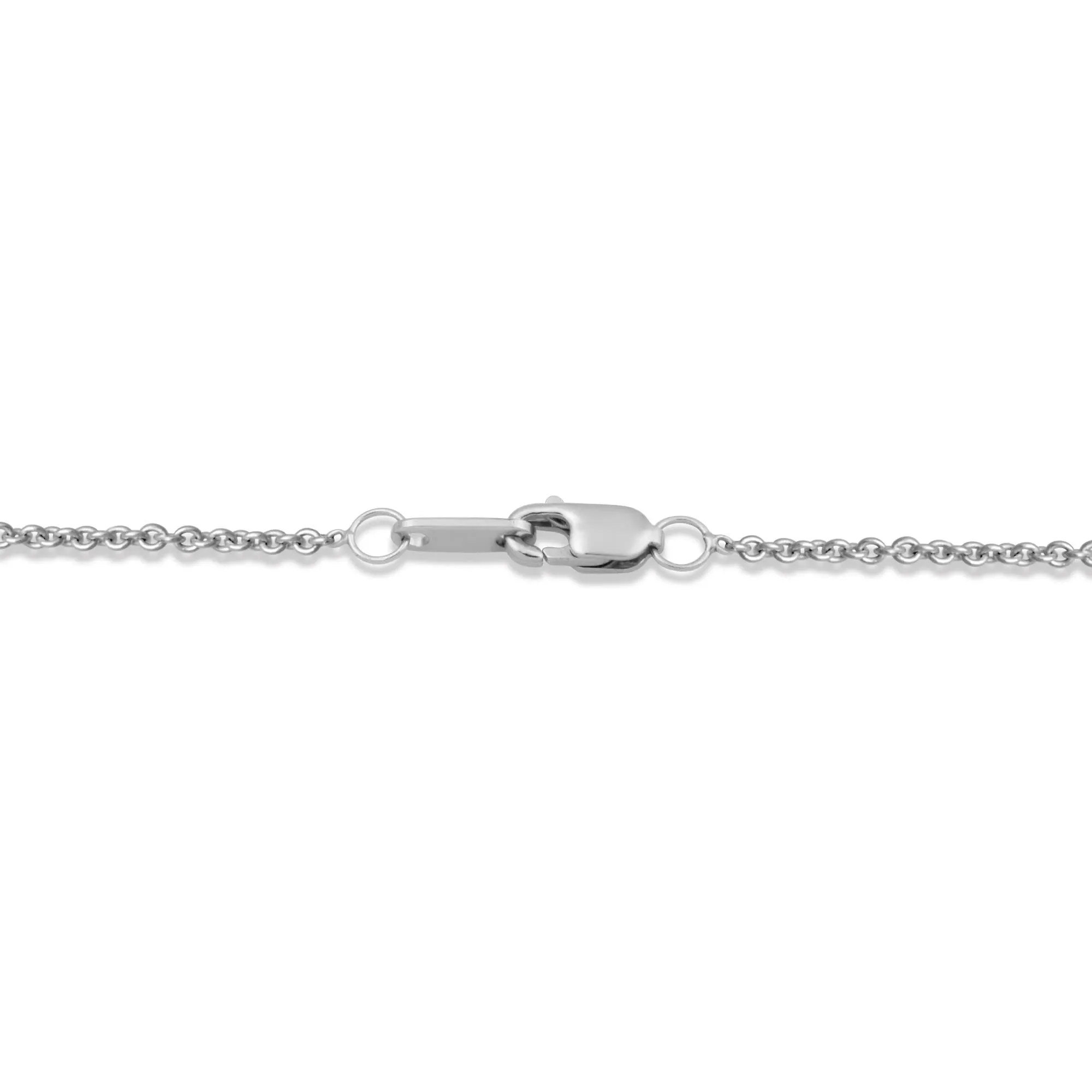 Jewelili Sterling Silver With Parent and One Child Family Teardrop Pendant Necklace
