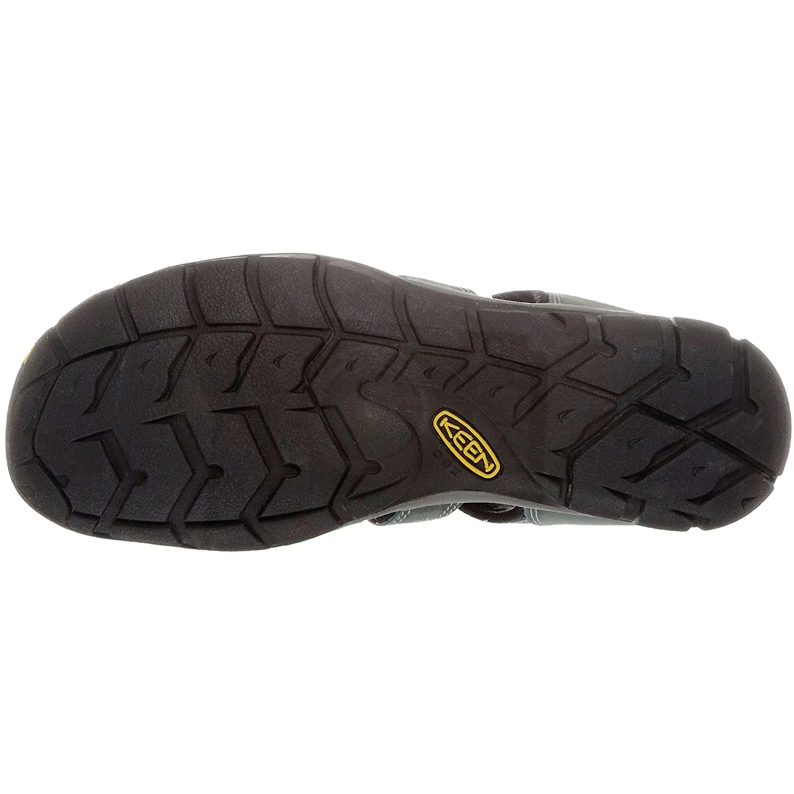 Keen Clearwater CNX Mineral Blue Yellow Womens Leather Hiking Outdoor Sandals - UK 7