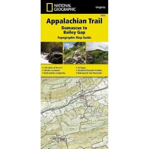 National Geographic Trails Illustrated Appalachian Trail: Damascus to Bailey Gap Map [Virginia]