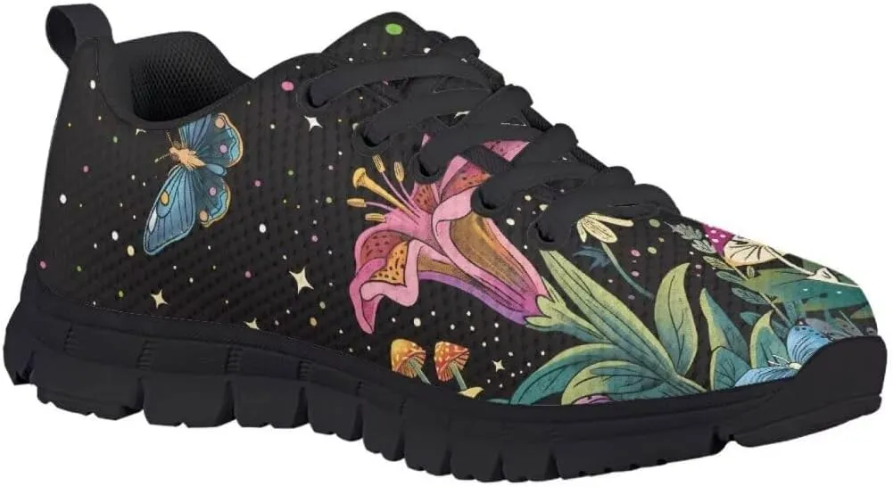 Pinupub Kids Graphic Sneakers for Boys Girls Tie Lace Non Slip Durable Running Walking Sports Shoes