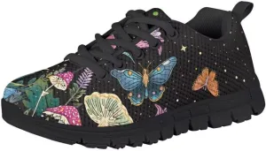 Pinupub Kids Graphic Sneakers for Boys Girls Tie Lace Non Slip Durable Running Walking Sports Shoes