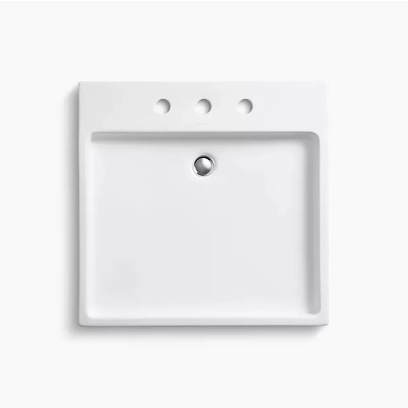 Purist Wading Pool 23.94" x 24.25" x 4.13" Fireclay Vessel Bathroom Sink in White