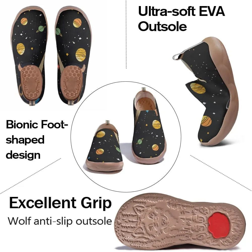 Women's Art Travel Shoes Slip-on Loafers Comfortable, Light and Fashionable Knitted Sneakers