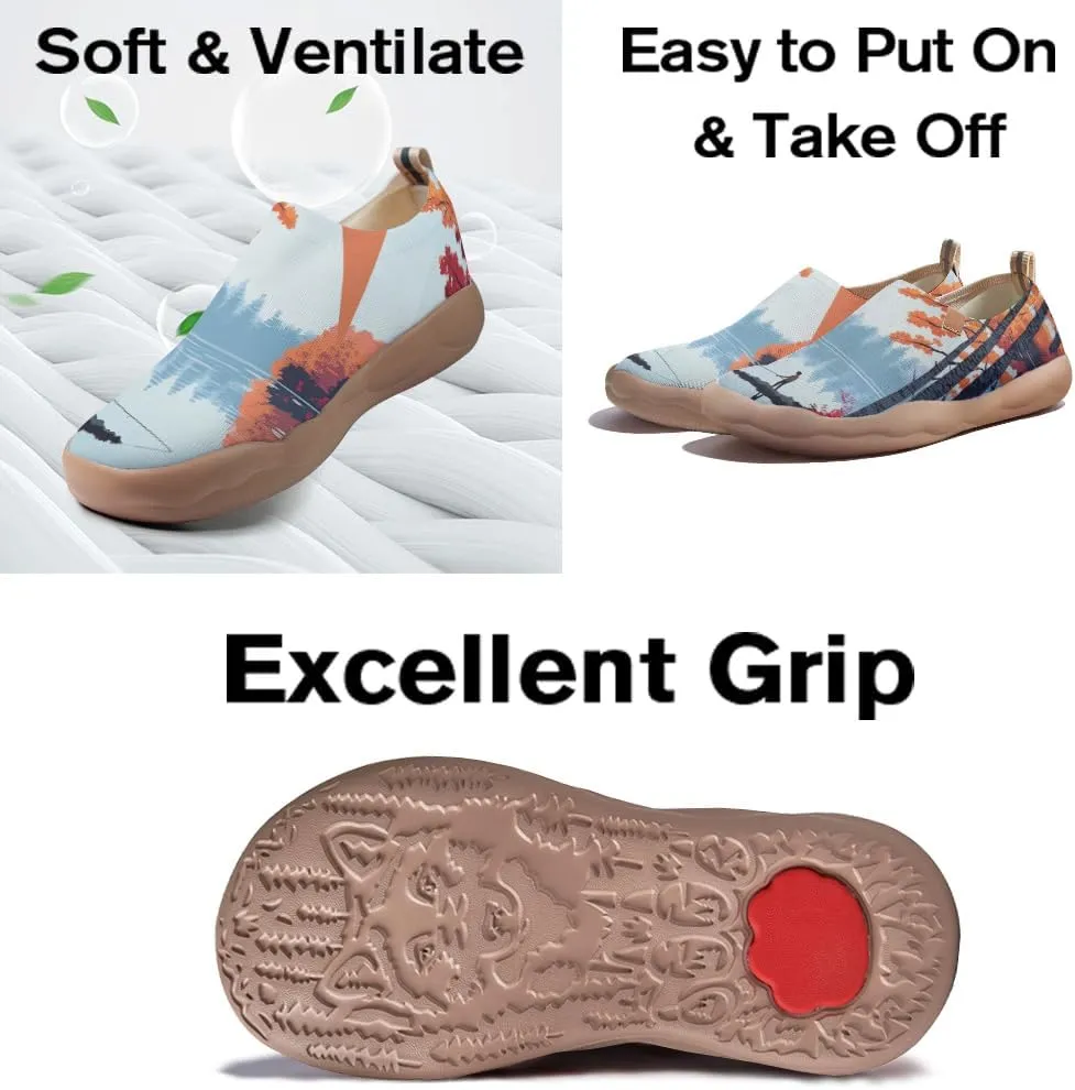 Women's Art Travel Shoes Slip-on Loafers Comfortable, Light and Fashionable Sneakers